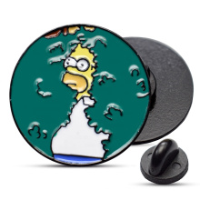 China manufacturers High Quality Simpsons Cartoon Lapel Pin Manufacturer